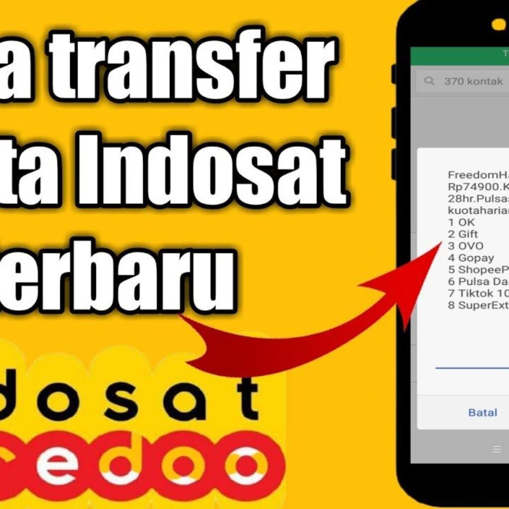 Cara Mudah Transfer Kuota Indosat